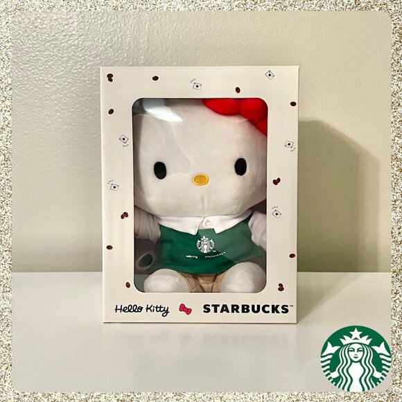 β¨π NIB/NWT 2025 Starbucks x Hello Kitty Plush - Picture 1 of 7